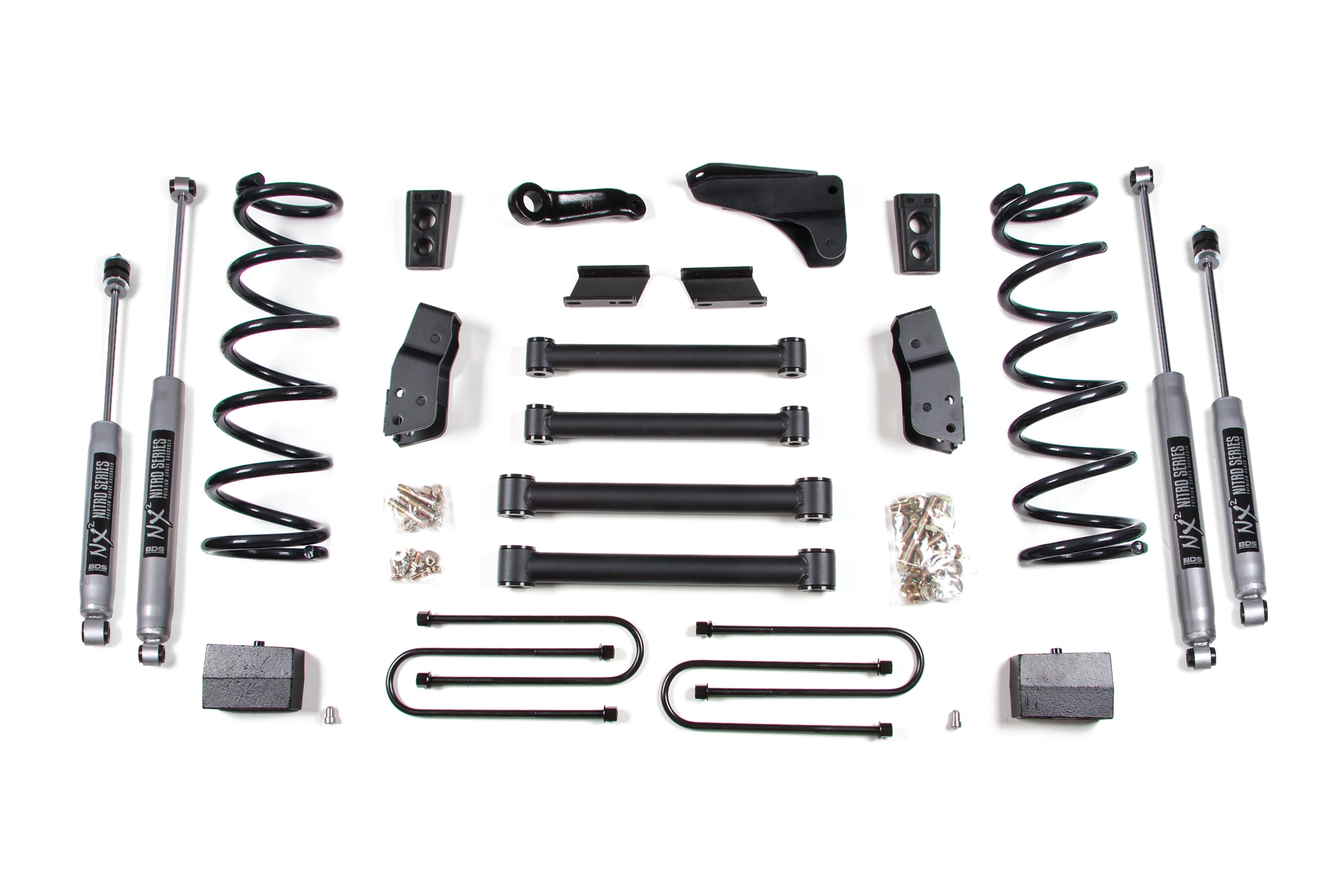 6 Inch Lift Kit | Dodge Ram 1500 Mega Cab (06-07) 4WD - Leaf Springs / 3-1/2 Inch Axle / NX2 Nitro Series
