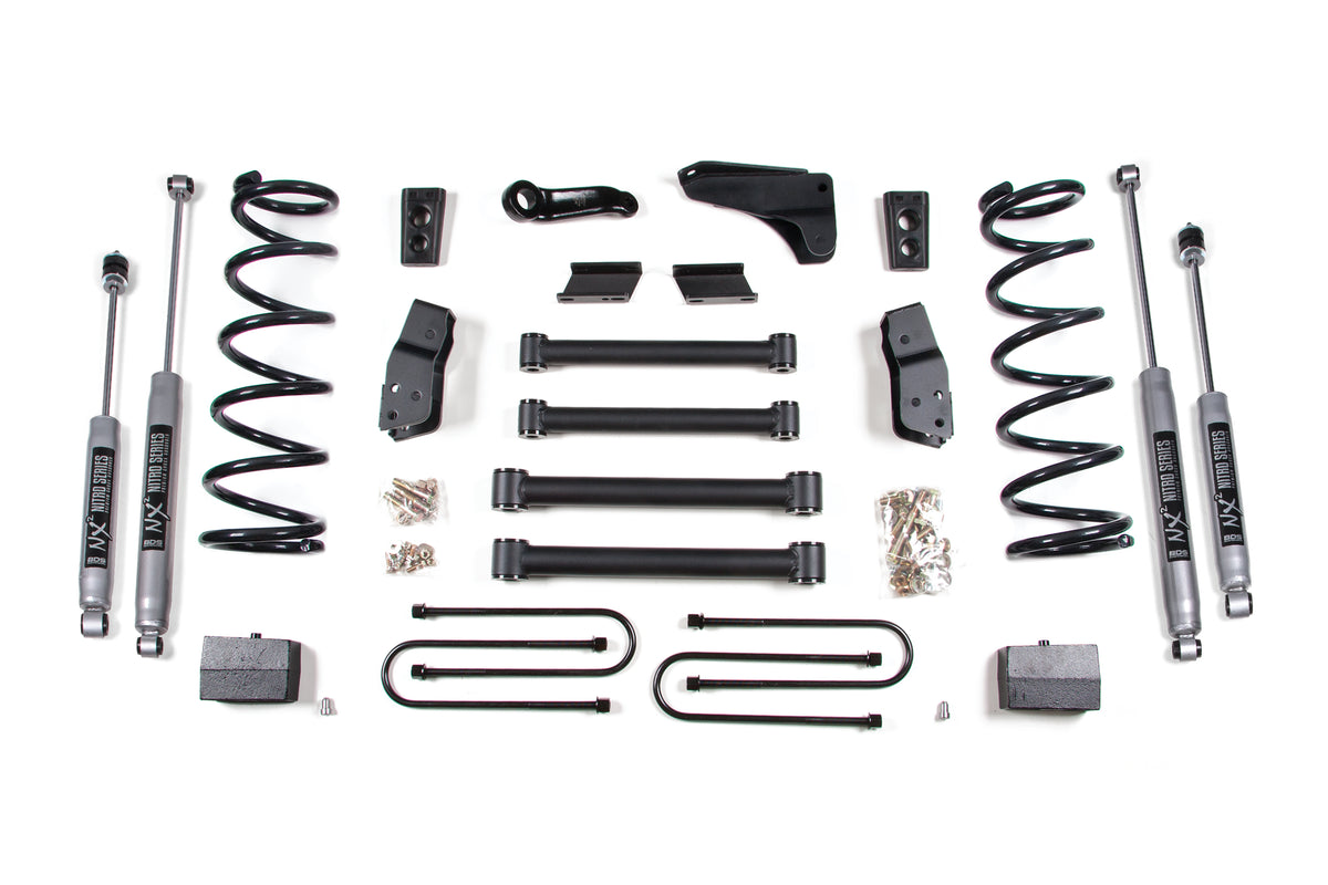 6 Inch Lift Kit | Dodge Ram 2500/3500 (03-07) 4WD | Diesel - Leaf Springs / 4 Inch Axle / FOX 2.0 Performance Series