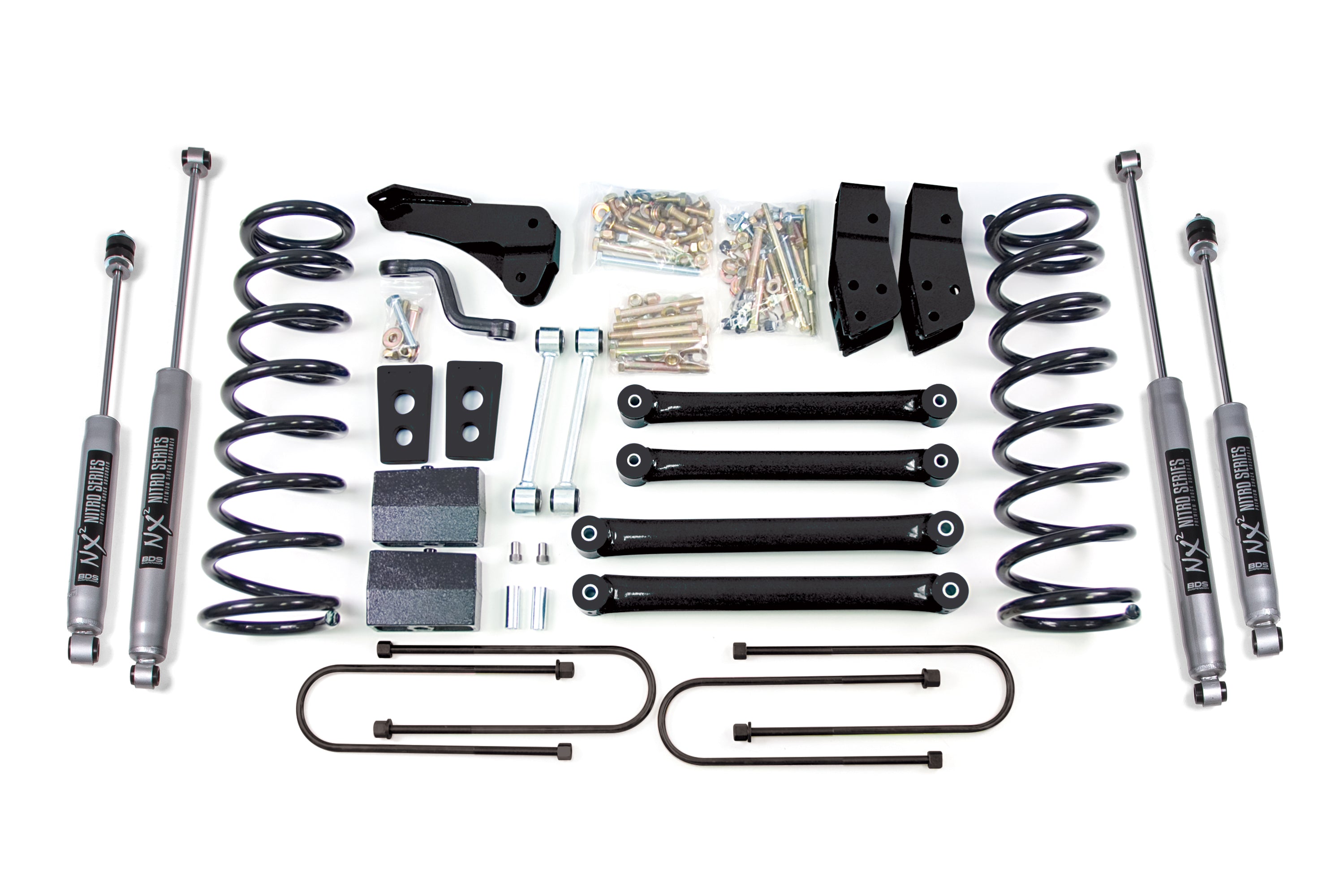 4 Inch Lift Kit | Dodge Ram 2500 Power Wagon (05-07) 4WD - Leaf Springs / 4 Inch Axle / NX2 Nitro Series