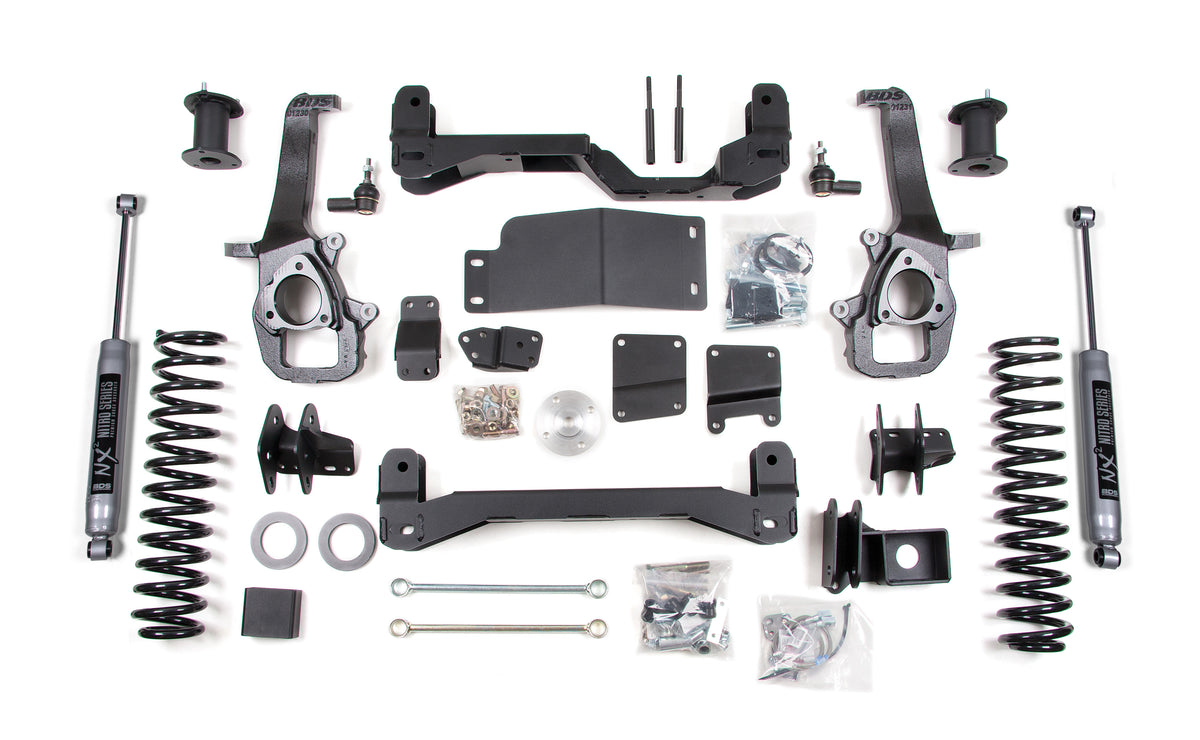 4 Inch Lift Kit | Dodge Ram 1500 (09-11) 4WD - 3 Inch Coil Springs / FOX 2.0 Performance Series