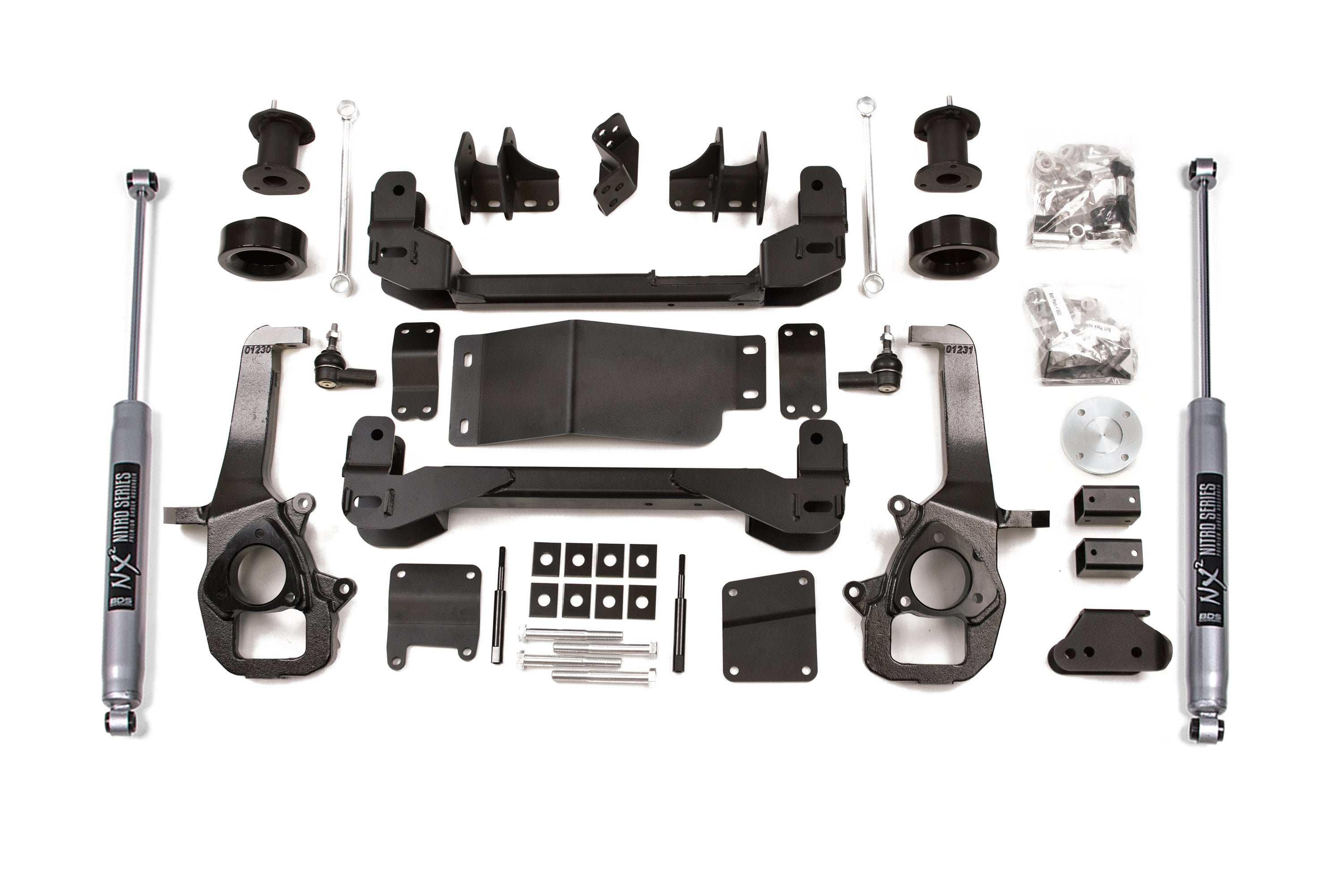 4 Inch Lift Kit | Ram 1500 (13-18) 4WD - 2 Inch Coil Spacer / NX2 Nitro Series