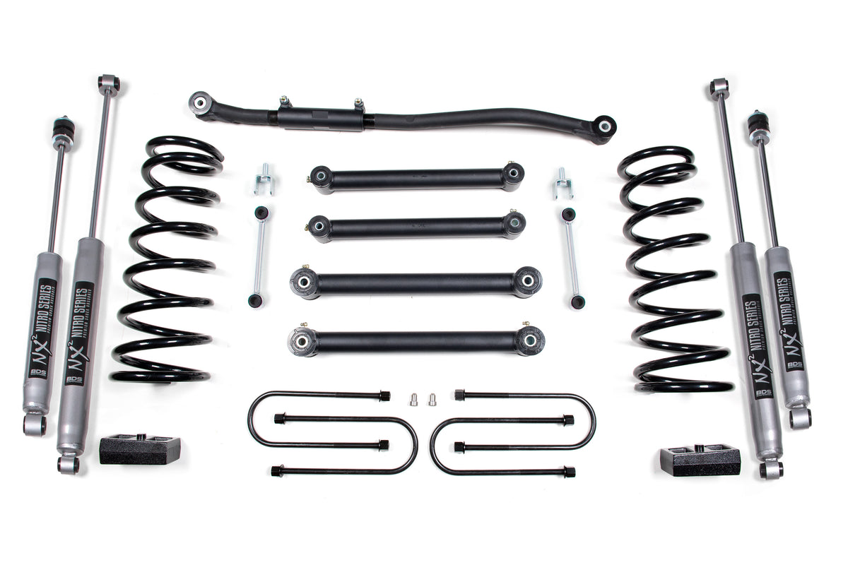 3 Inch Lift Kit | Dodge Ram 2500 (03-13) & 3500 (03-12) 4WD | Gas - 3-1/2 Inch Axle / FOX 2.0 Performance Series