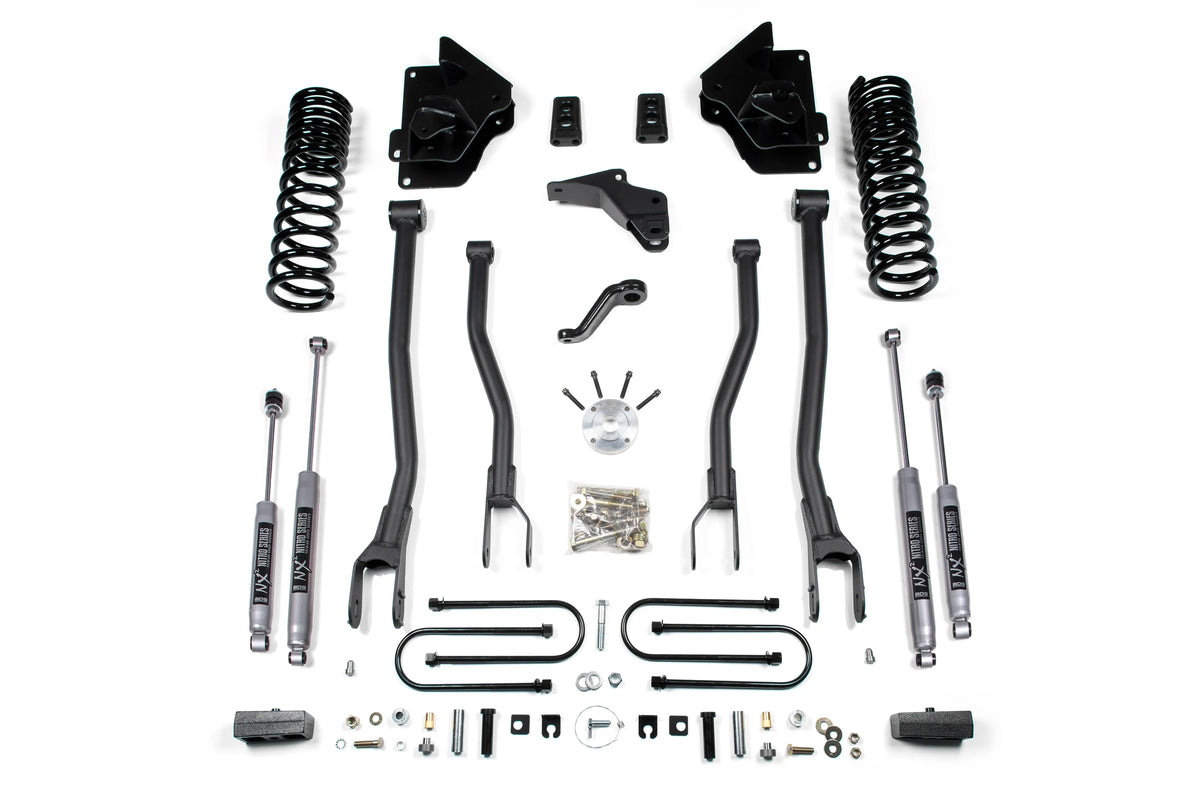 BDS Suspension 4 Inch 4-Link Lift Kit Ram 3500 4WD Gas (2013–2018)