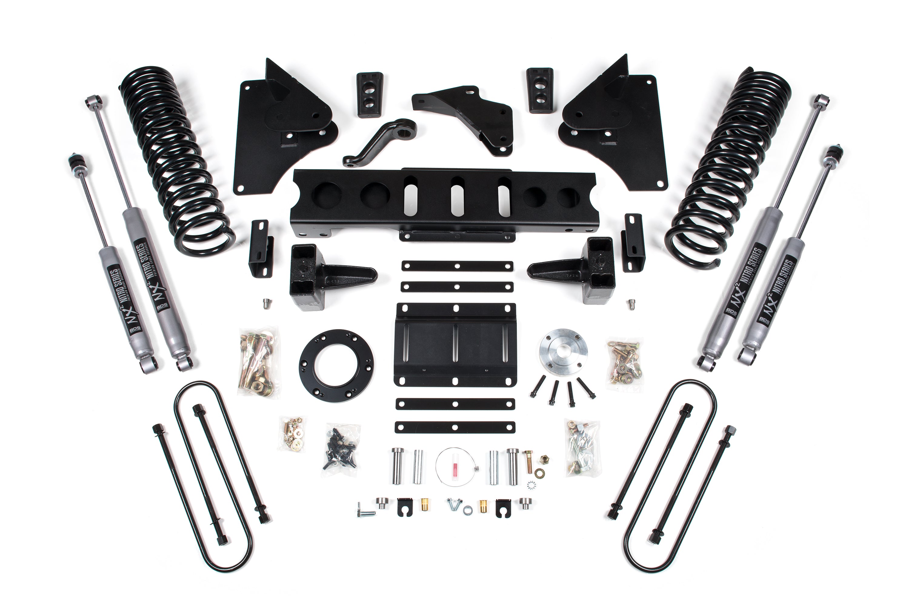 6 Inch Lift Kit | Ram 3500 (13-18) 4WD | Diesel - 4 Inch Block Kit / 6 Bolt / NX2 Nitro Series