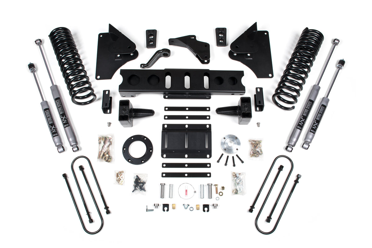 6 Inch Lift Kit | Ram 3500 (13-18) 4WD | Diesel - 5 Inch Block Kit / 8 Bolt / NX2 Nitro Series