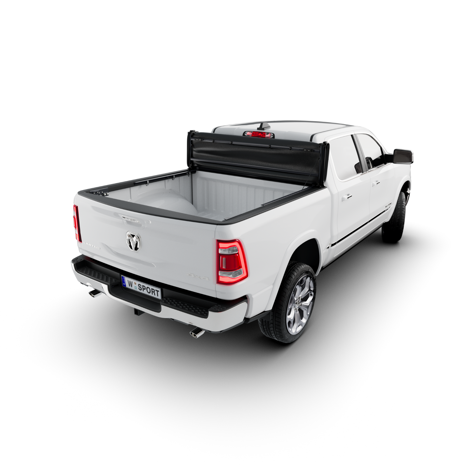 Worksport SC4 Quick Latch Full Bed Access Soft Tonneau Cover for Ram 1500 / 2500 / 3500