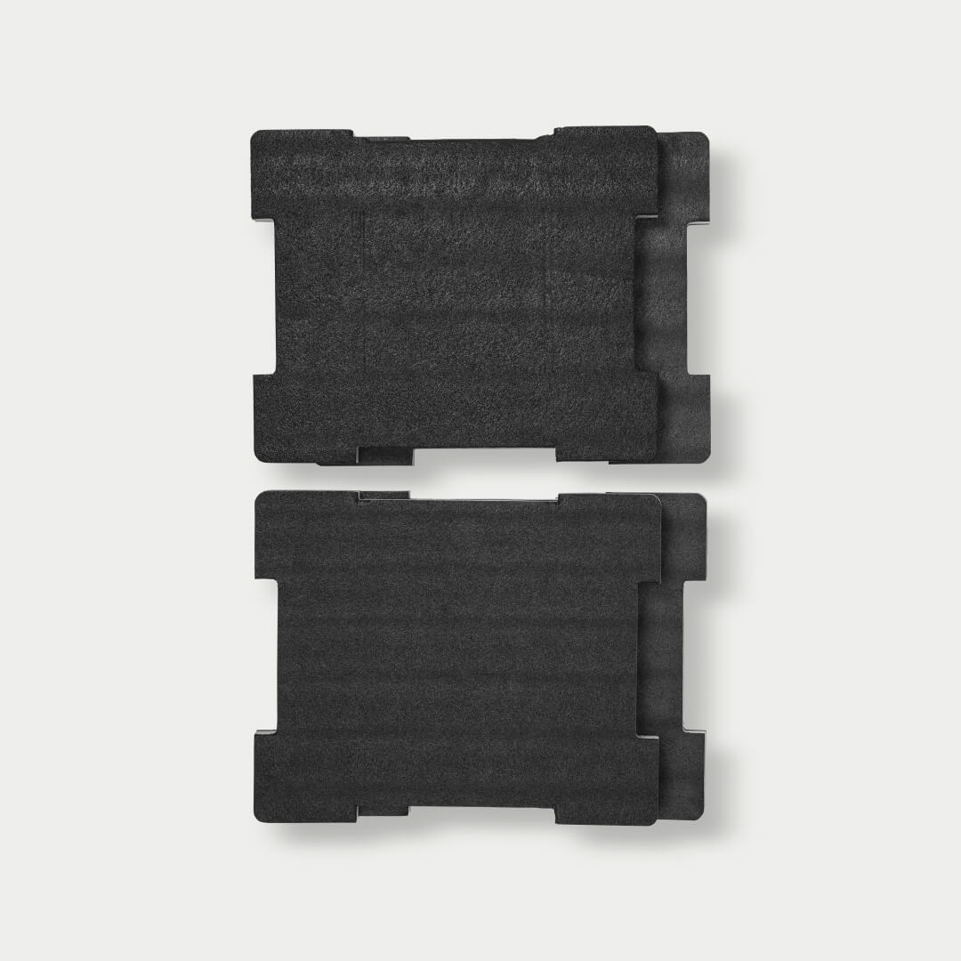 [A0021-HRFM-BLK] Layers of Custom Foam for Halfrack outside of the case