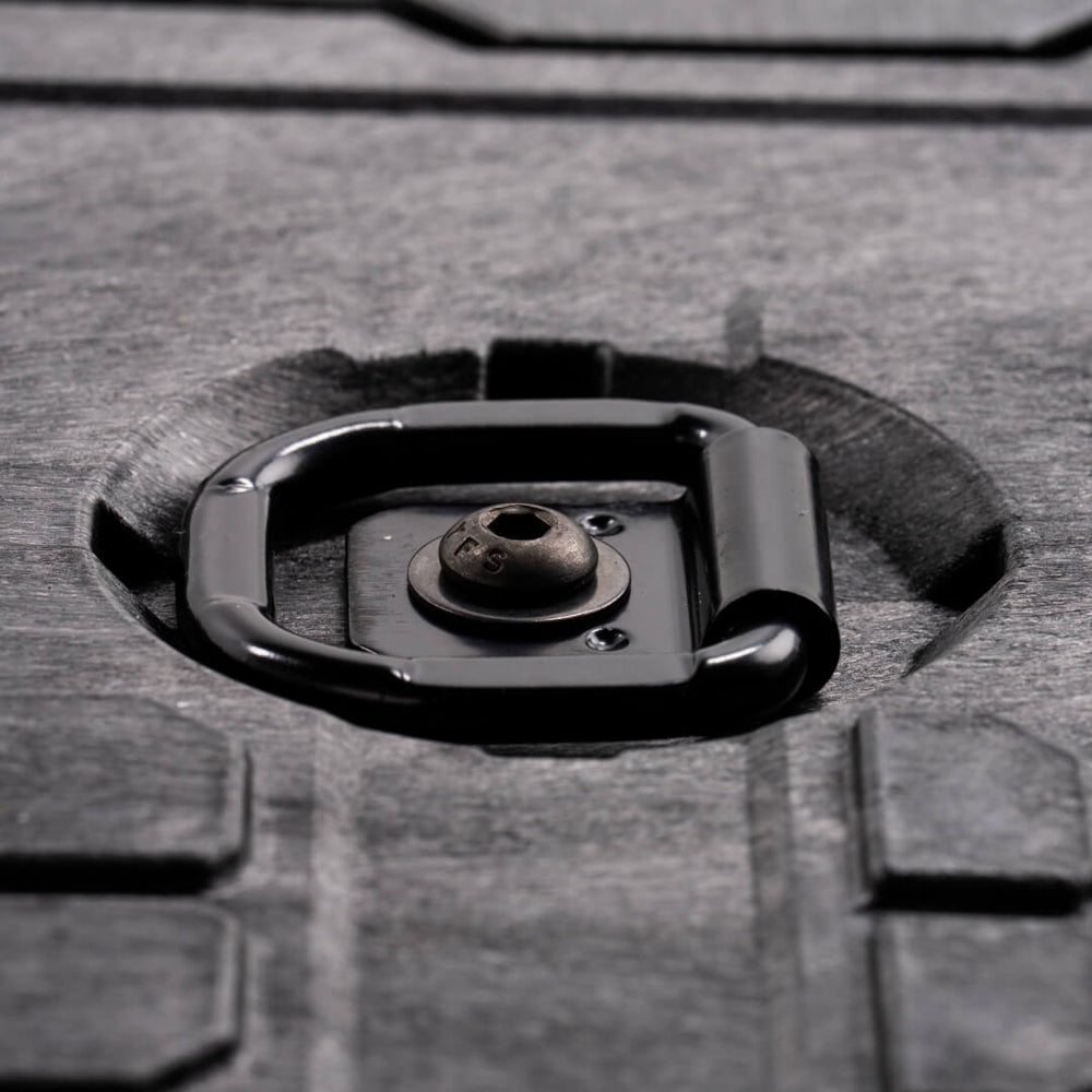 [A0087-RING-BLK] Closeup of a D-ring tie down
