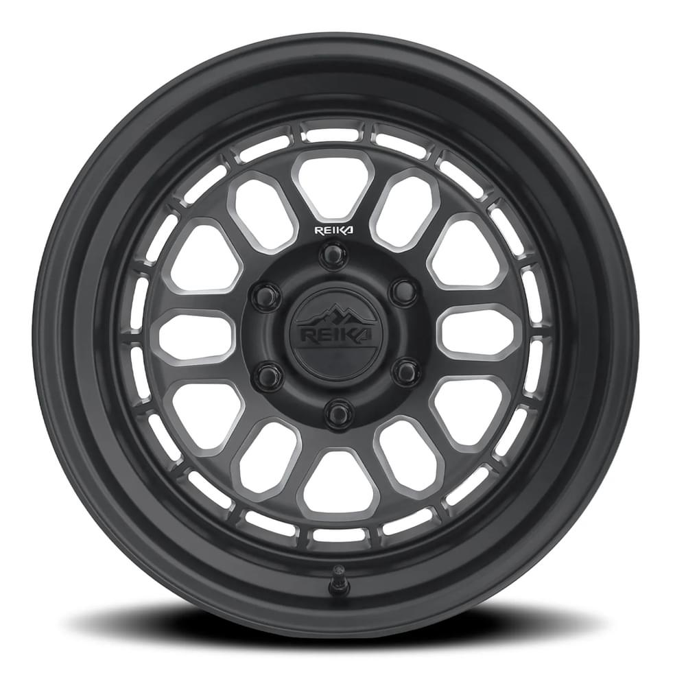 Reika R35 Rambler wheel in Satin Black – face view