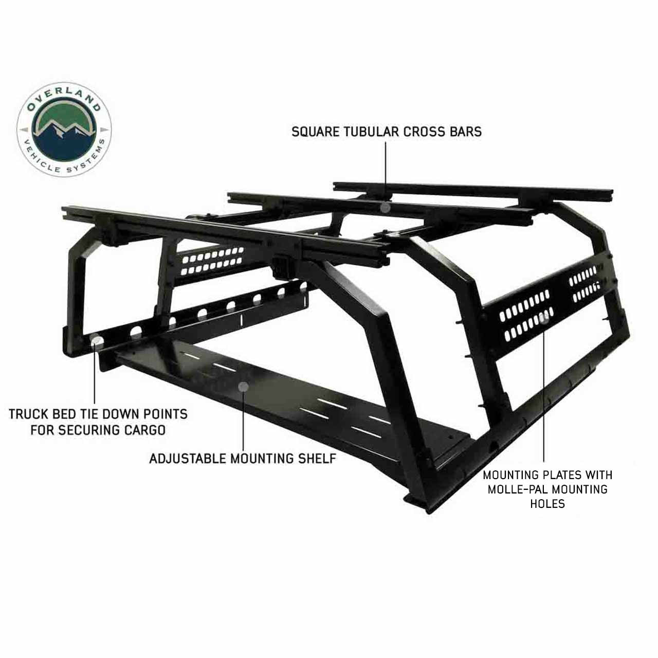 Discovery Rack -Mid Size Truck Short Bed Application