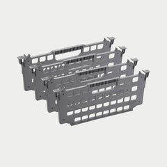 [A0083-4DIV-GRY] four pack of drawer dividers on grey background