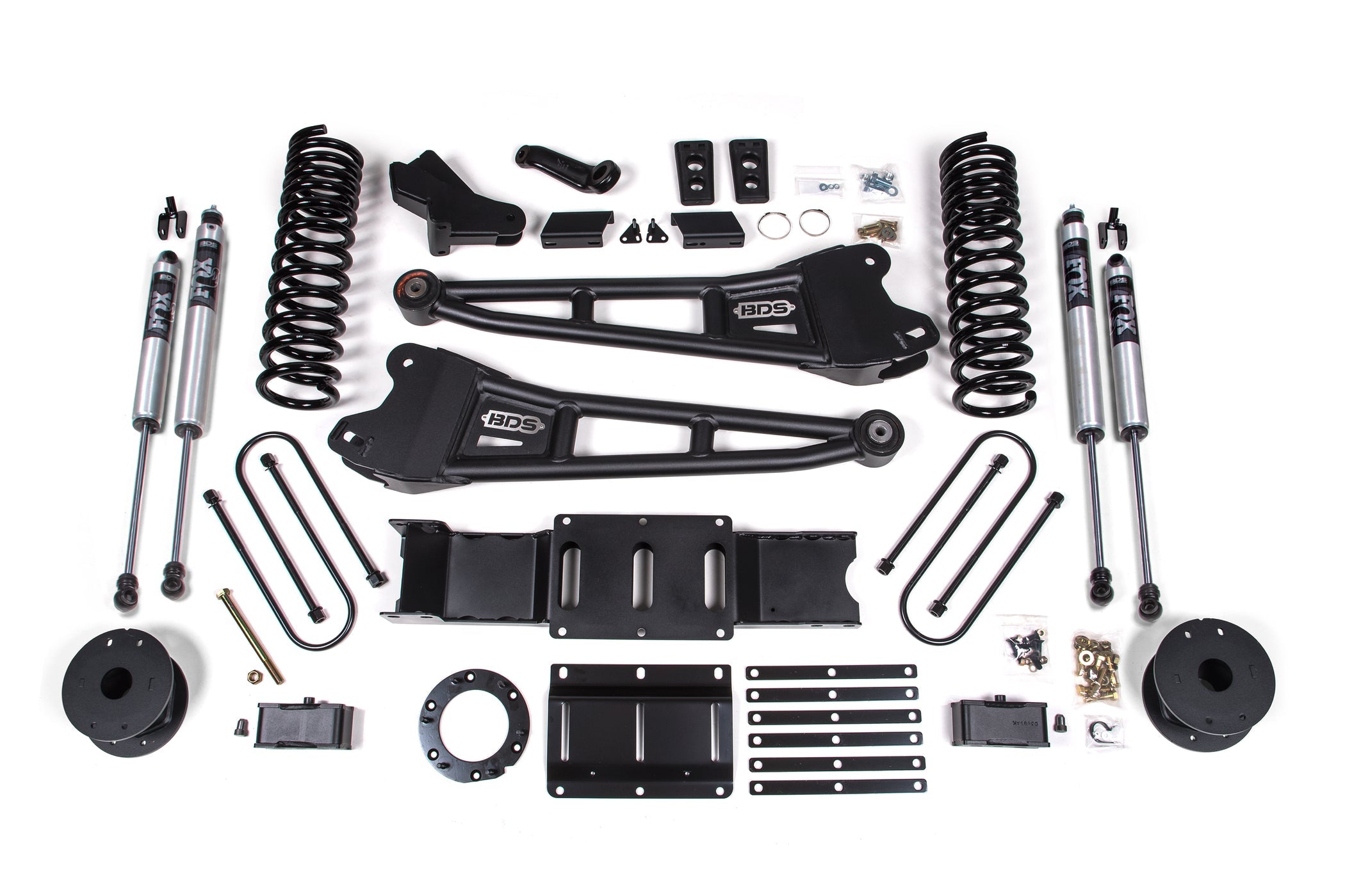 BDS Suspension 4 Inch Lift Kit w/ Radius Arm Ram 3500 Rear Air Ride 4WD Diesel (2019-2024)