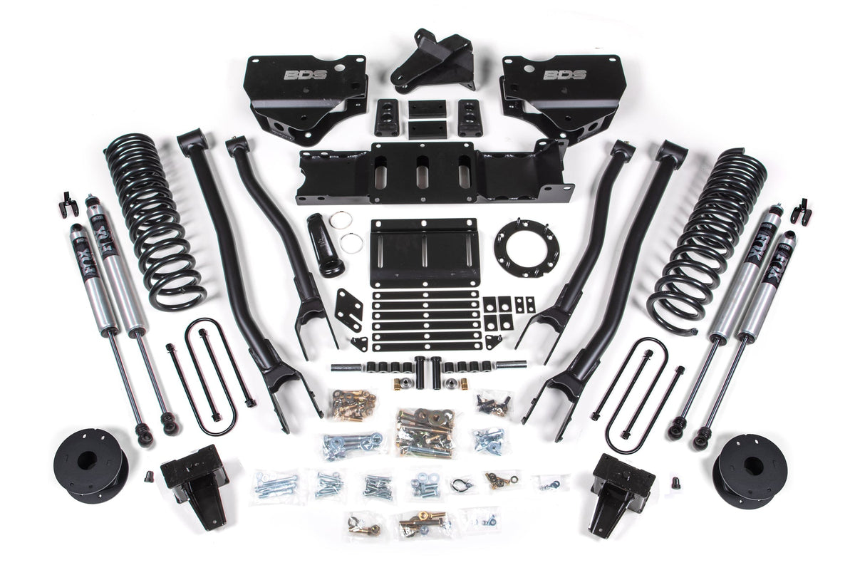 BDS Suspension NX2 6 Inch 4-Link Lift Kit Ram 3500 Rear Air Ride 4WD Diesel (2019-2024)