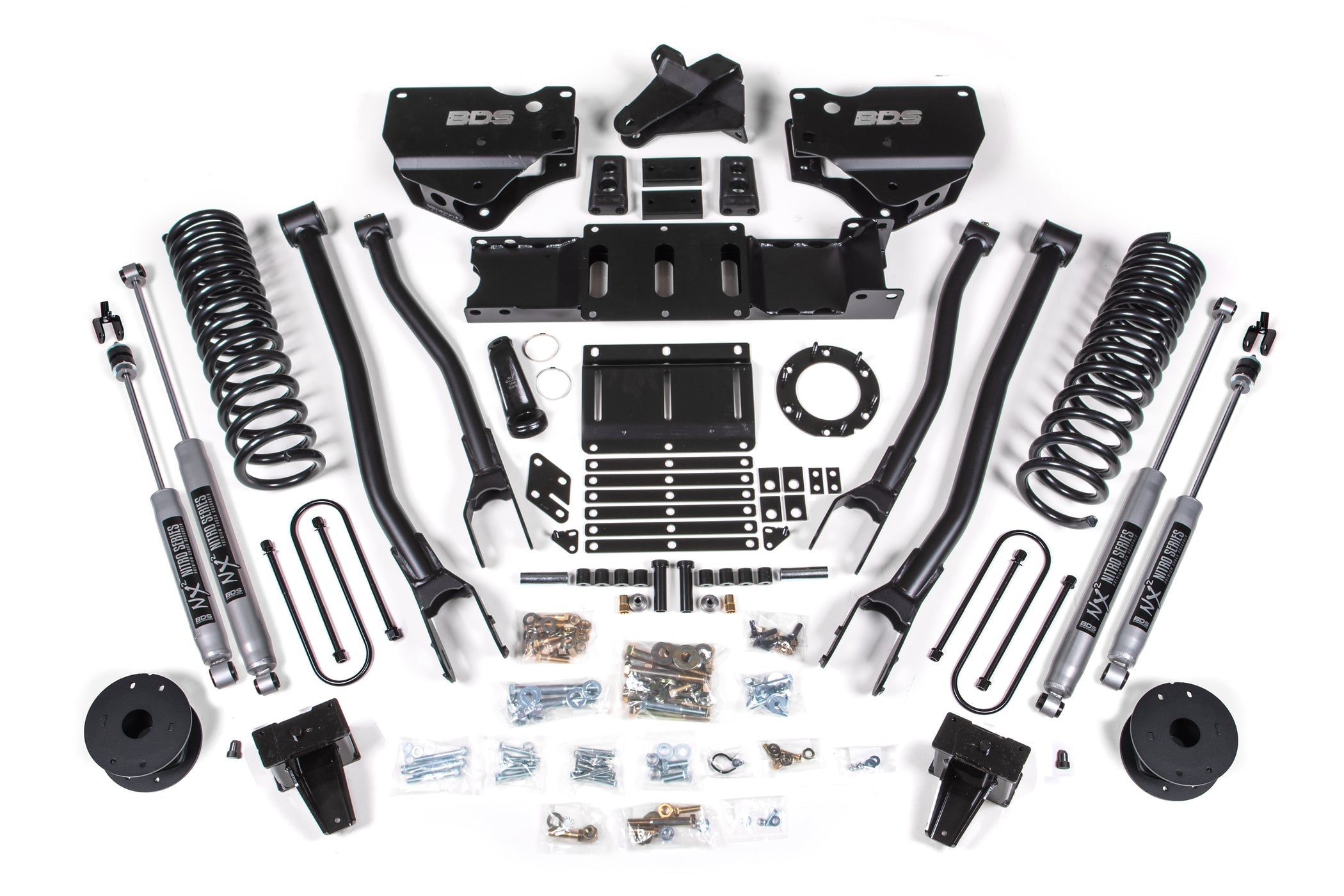 BDS Suspension NX2 6 Inch 4-Link Lift Kit Ram 3500 Rear Air Ride 4WD Diesel (2019-2024)
