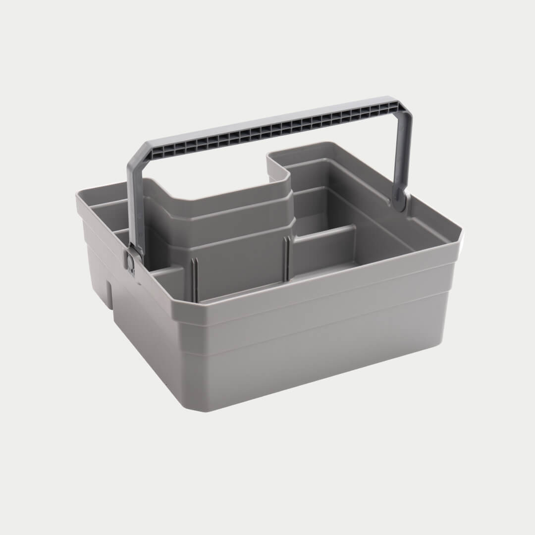 [A0081-DBDW-GRY] Double Drawerganizer with handle up