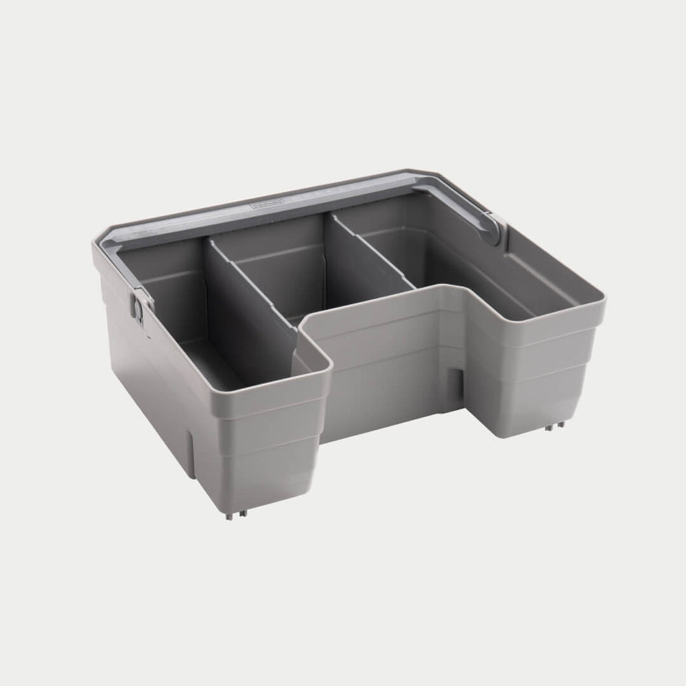 [A0081-DBDW-GRY] Double Drawerganizer with handle down