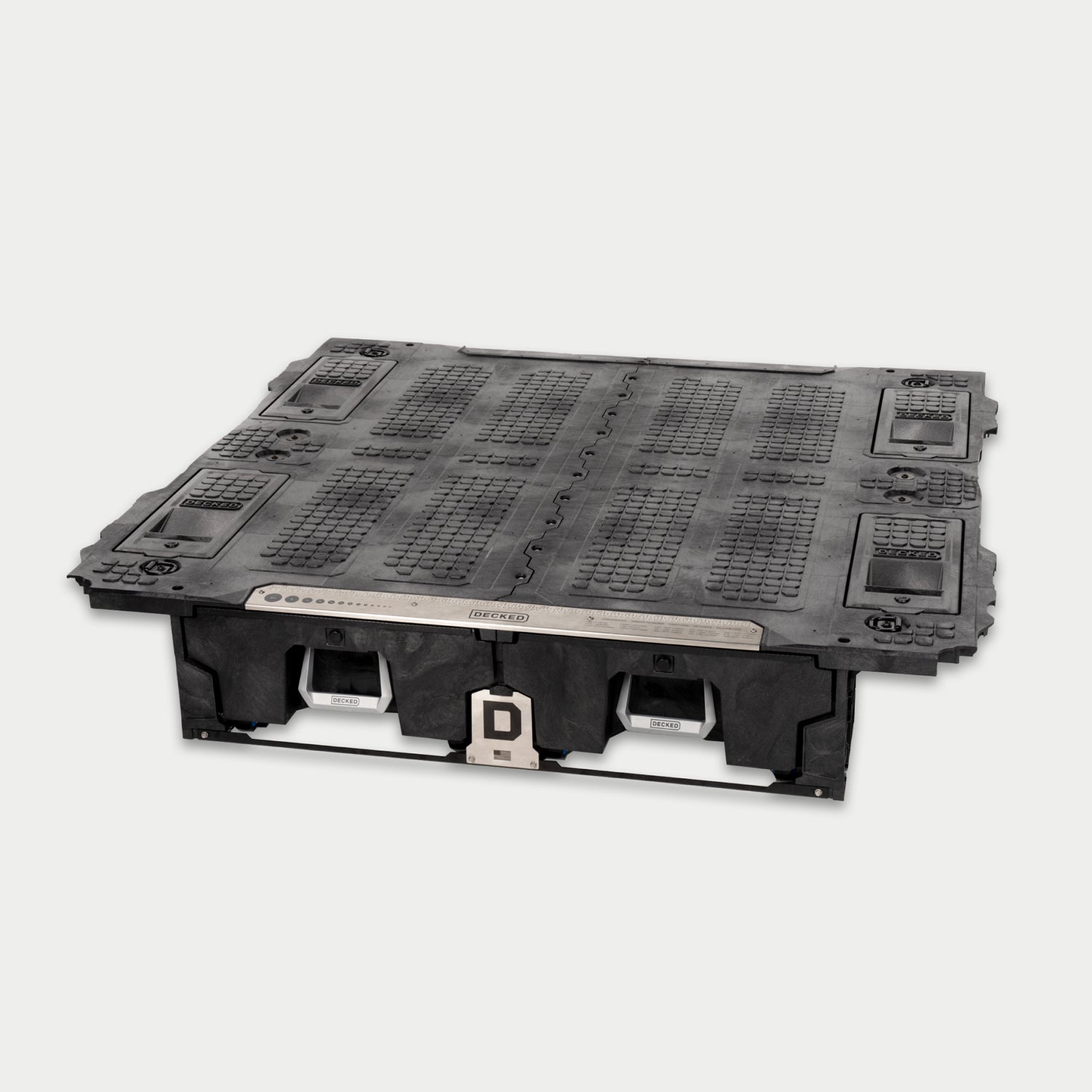 [XS4G, XF7G, XG9G] Angled image of a full-size Drawer System outside of the truck bed.