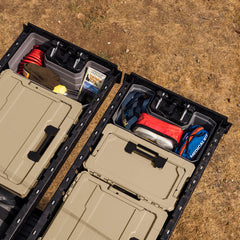 [A0080-DRAW-GRY] Two Drawers open with two Drawerganizers installed