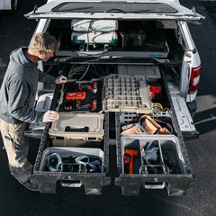 [A0080-DRAW-GRY] A drawerganizer and a double drawerganizer organizing tools in a Drawer System