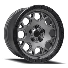 Reika R45 Marauder wheel in Gunmetal Grey / Satin Black Ring