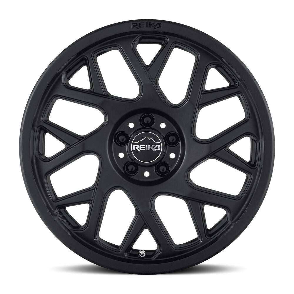 Reika R25 Detour wheel in Satin Black – face view