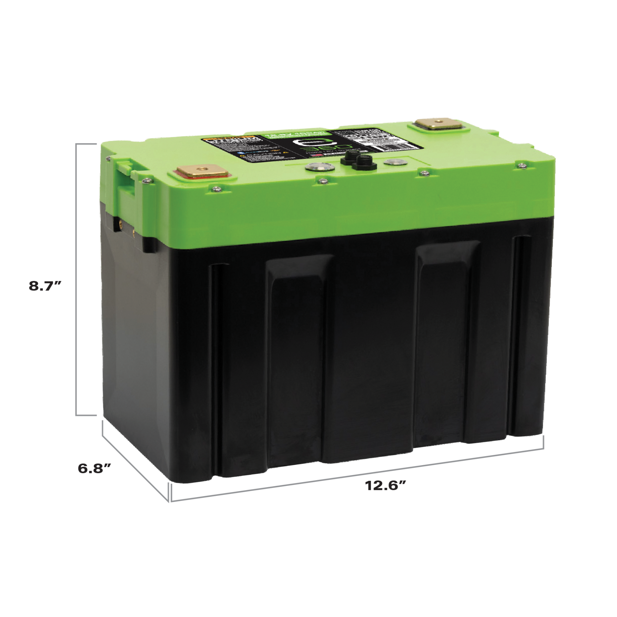 Expion360 12V 100Ah LiFePO4 Lithium Battery Group 27 – Bluetooth & Heated