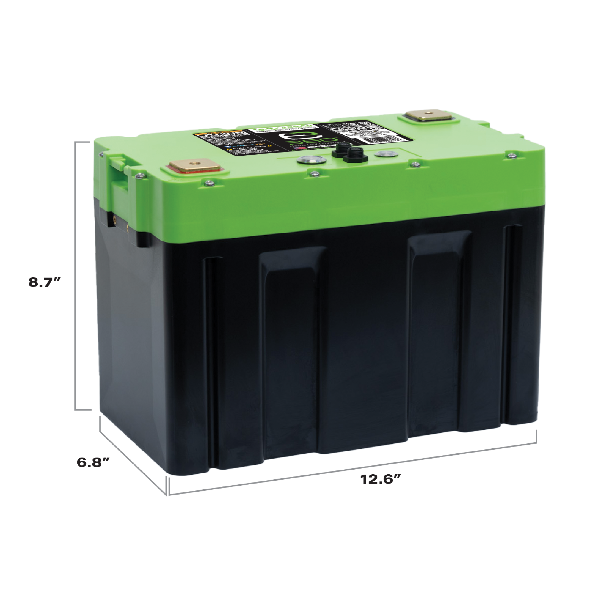 Expion360 12V 132Ah LiFePO4 Lithium Battery Group 27 – Heated, Bluetooth, High Density