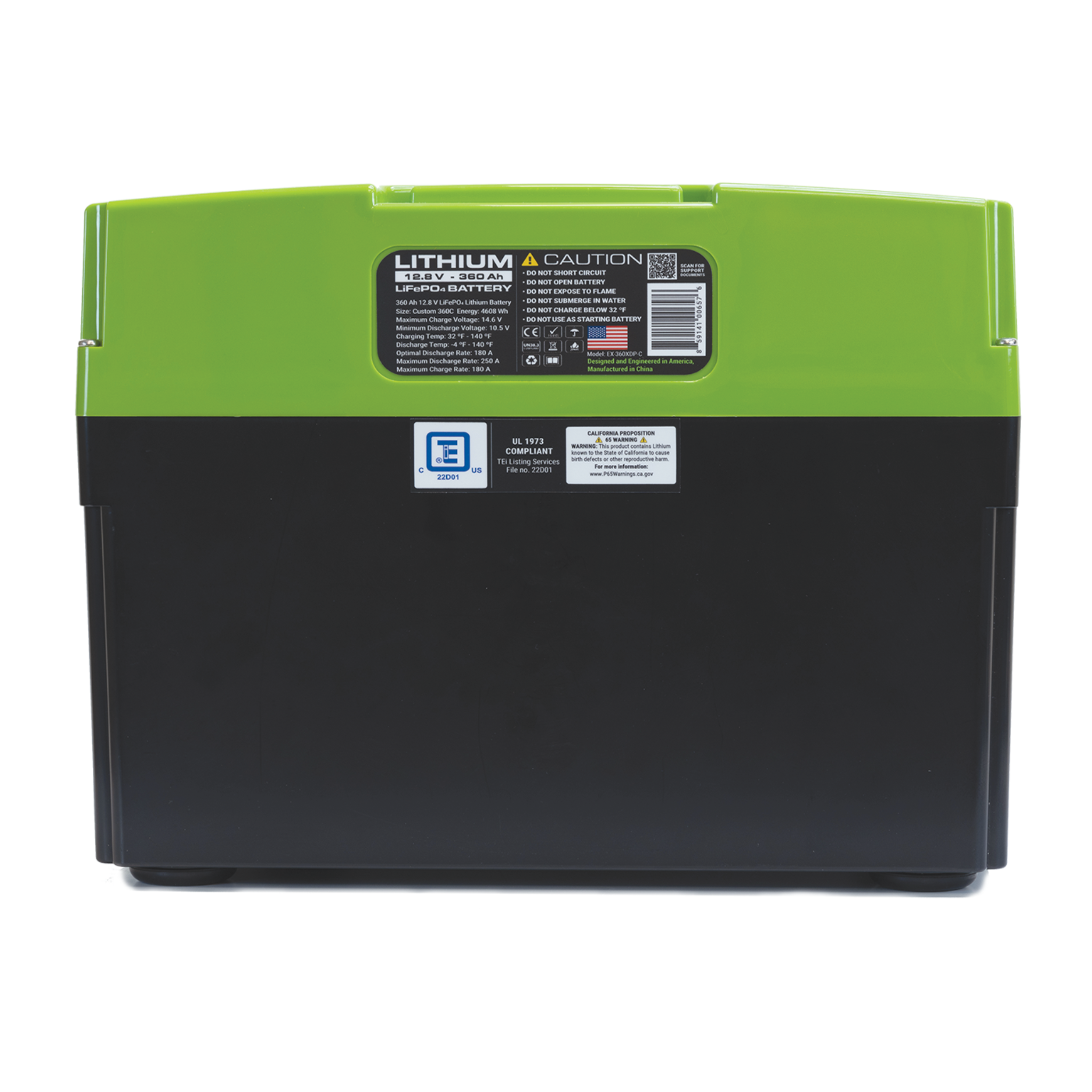Expion360 12V 368Ah LiFePO4 Lithium Battery EX1 – Extreme Density, High Capacity