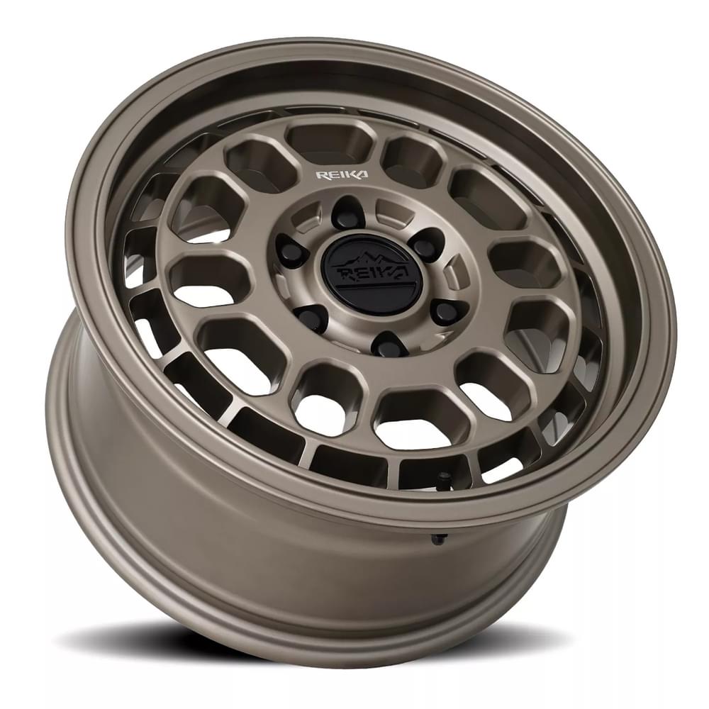 Reika R35V Rambler wheel in Bronze – lay-down view