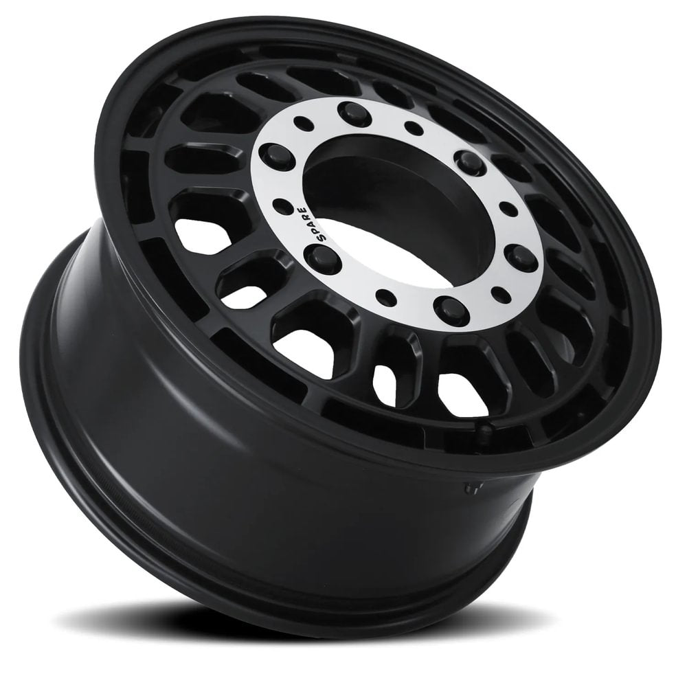 Reika R35V Rambler Super Single wheel in Satin Black – lay-down view