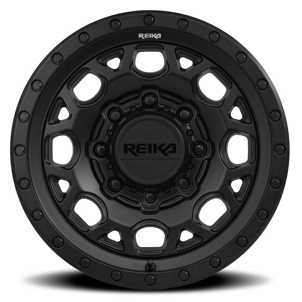 Reika R45 Marauder wheel in Satin Black – face view