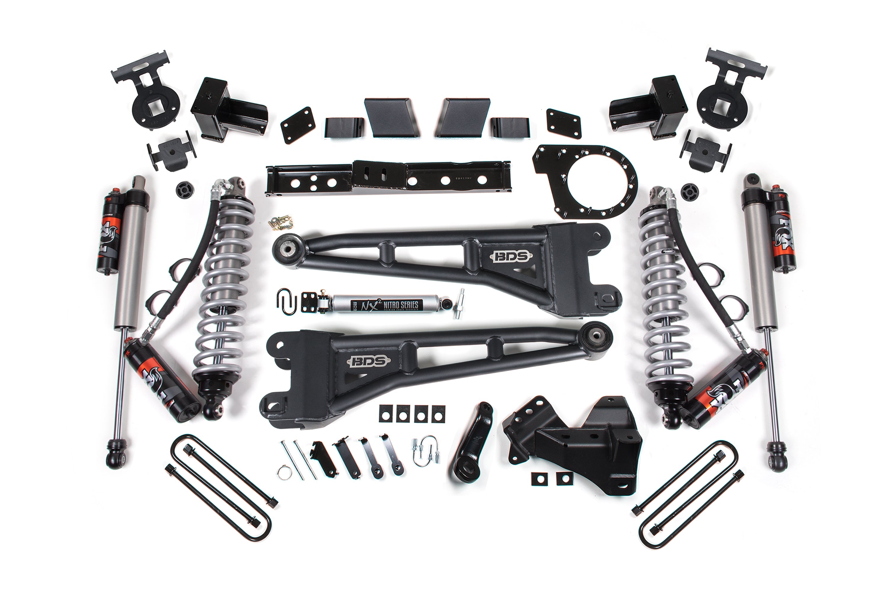 BDS 7 Inch Radius Arm Lift Kit FOX 2.5 Performance Elite Coilover Conversion for Ford F350 Super Duty DRW Diesel 4WD (2023–2026)