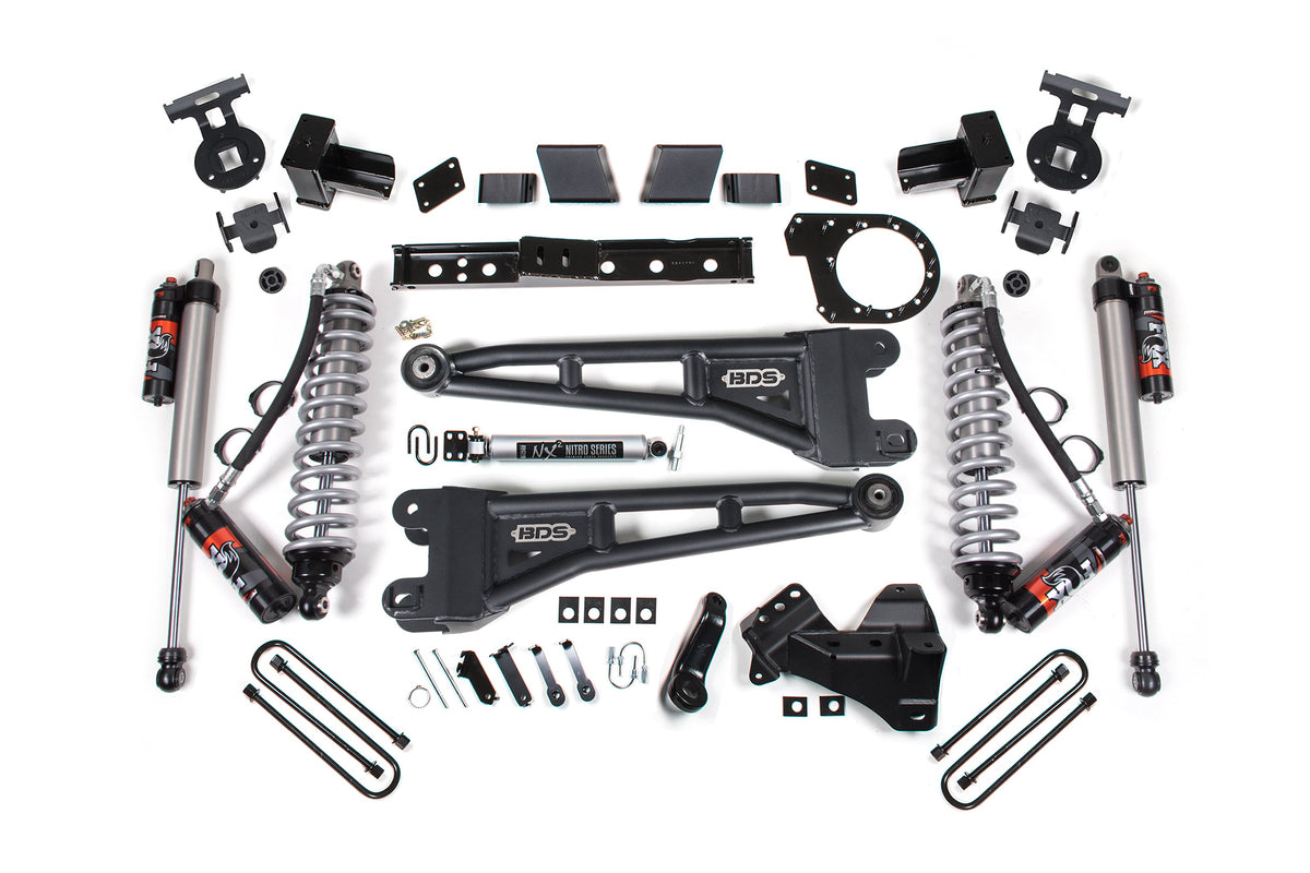 BDS 7 Inch Radius Arm Lift Kit FOX 2.5 Performance Elite Coilover Conversion for Ford F350 Super Duty DRW Diesel 4WD (2023–2026)