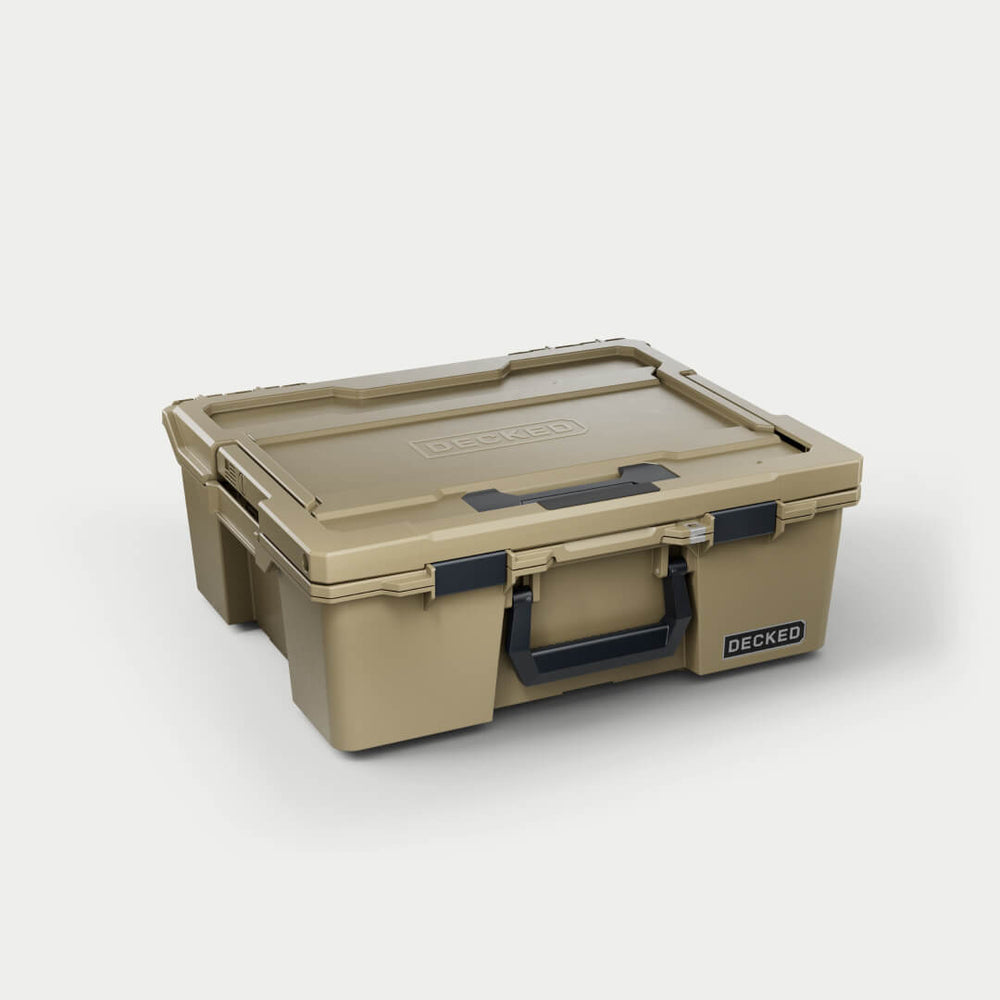 [A0020-HRAK-TAN] Side angle view of the Desert Tan Halfrack 32.