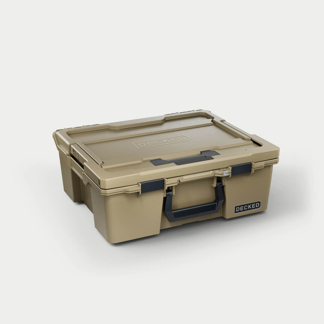 [A0020-HRAK-TAN] Side angle view of the Desert Tan Halfrack 32.