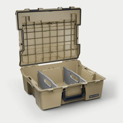 [A0020-HRAK-TAN] The Desert Tan Halfrack 32 open with dividers (included) inside.
