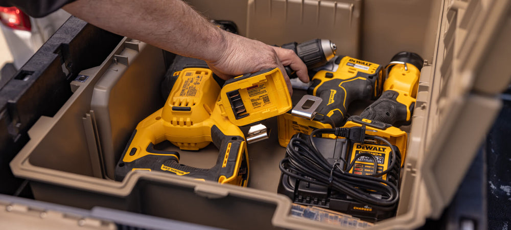 [A0020-HRAK-TAN] @expanded The Desert Tan Halfrack 32 being used to store power tools