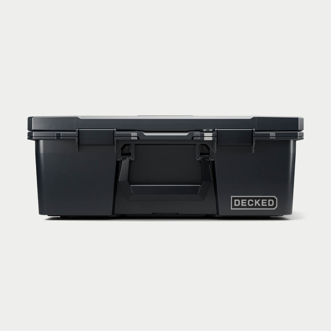 [A0020-HRAK-BLK] Front view of a black Halfrack