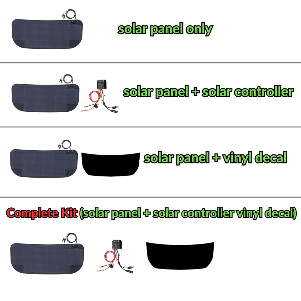 Ford Bronco (2021-Present) Lensun 80W Hood Flexible Solar Panel