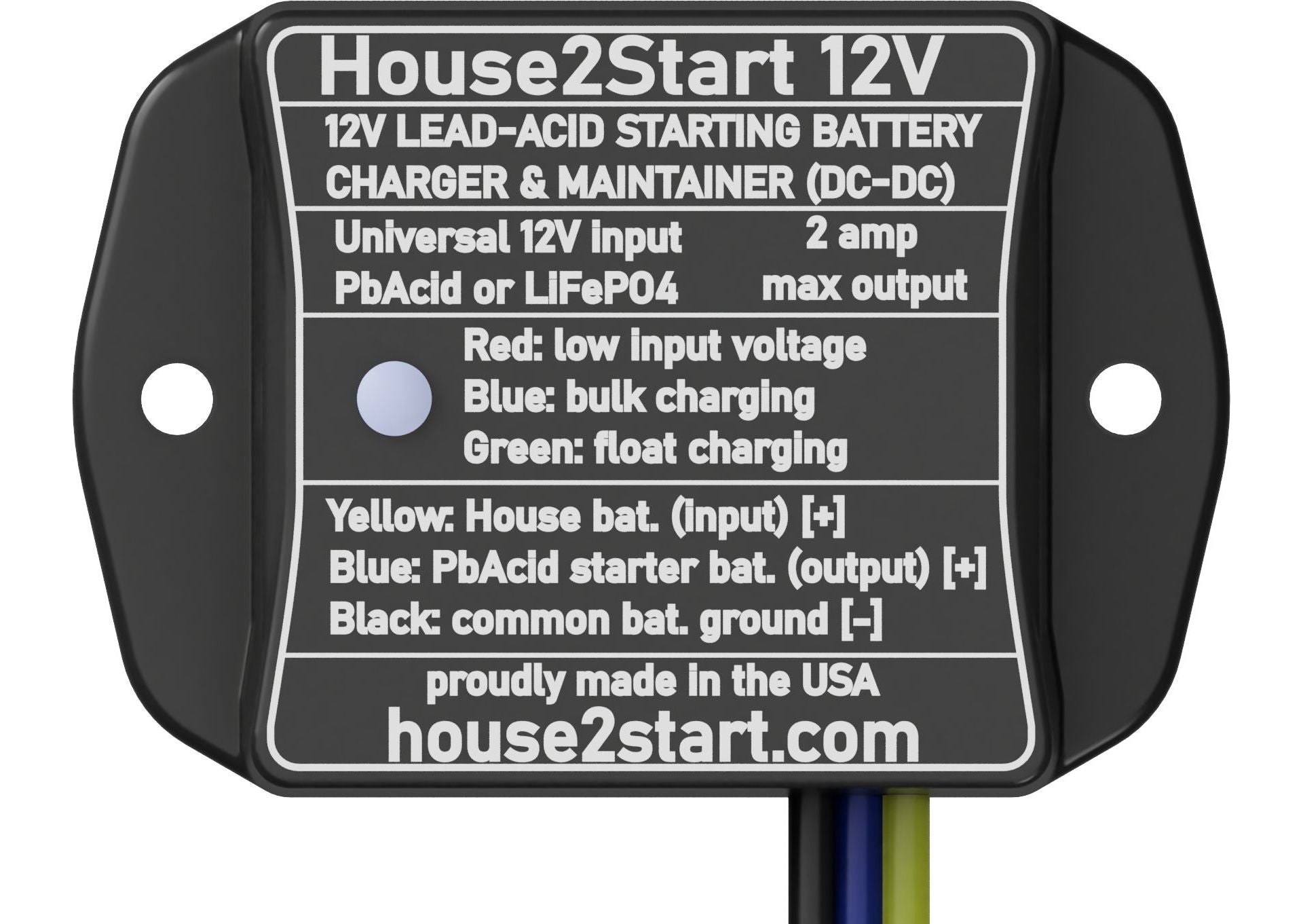 EKKO House2Start 12V Charger Assembled for Winnebago SPREKKO