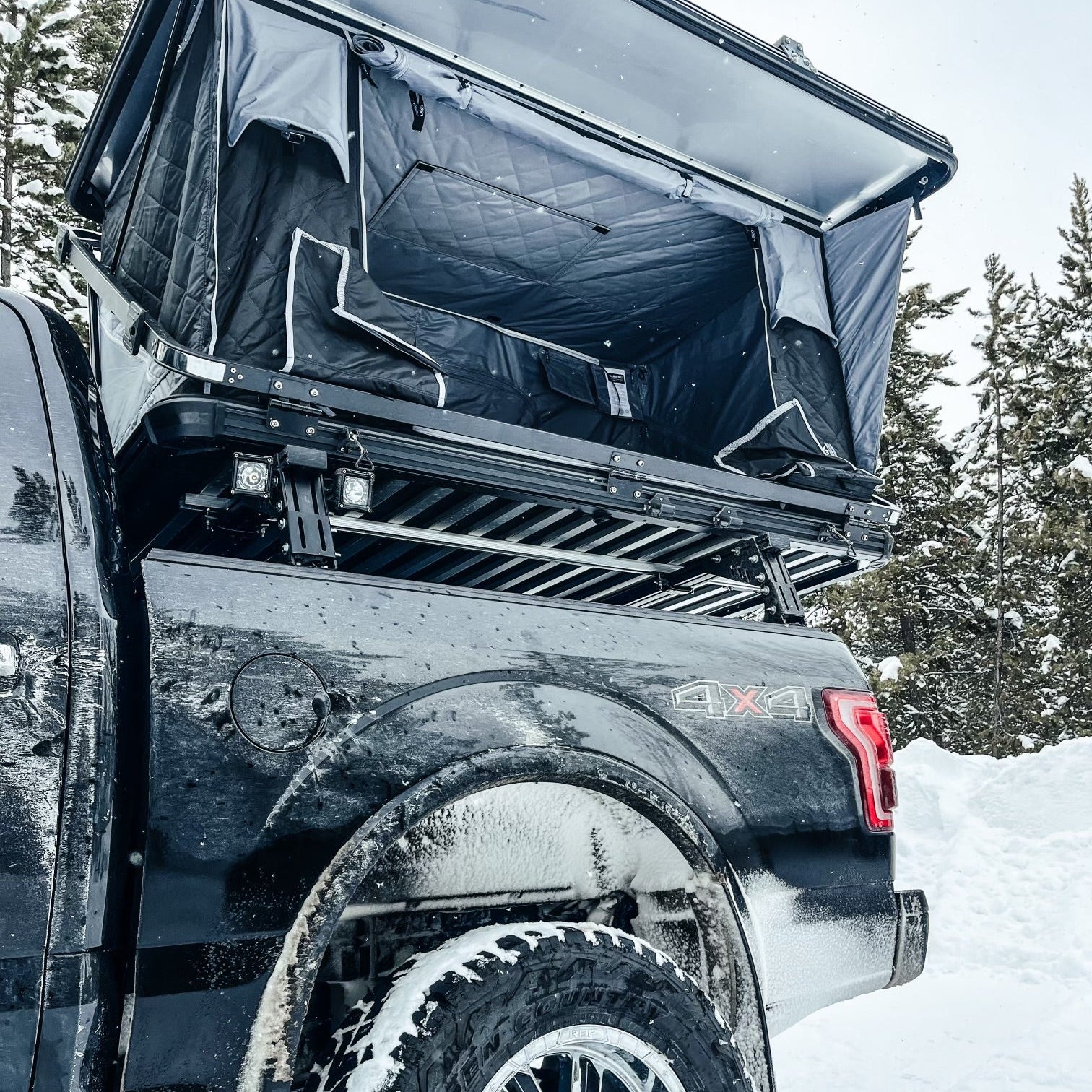 F150, F250, F350 - Bed Rack For Retractable Covers with T-slots