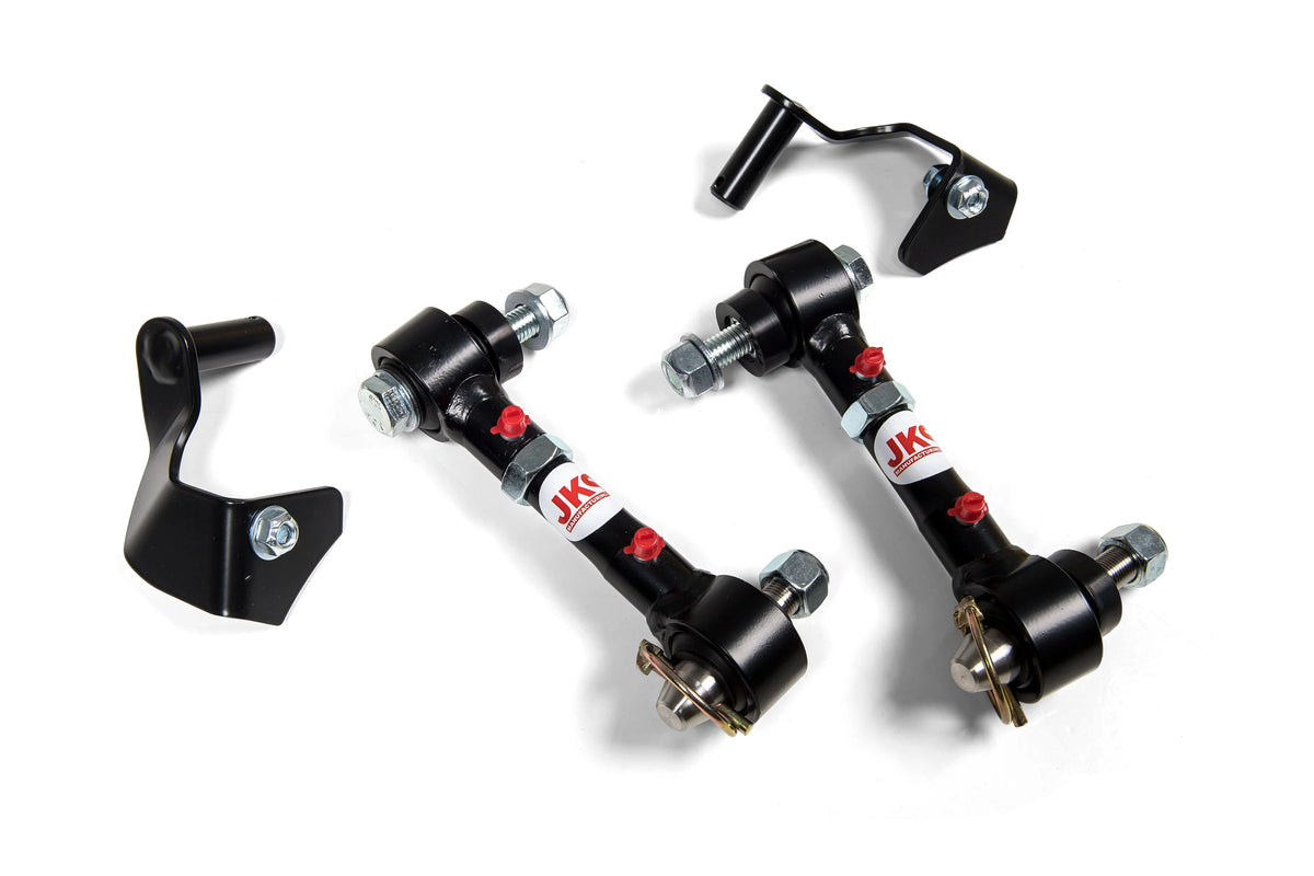JKS Quicker Disconnect Adjustable Front Sway Bar End Links for 2018-2026 Jeep Wrangler JL & 2020-2025 Jeep Gladiator JT (0-2" Lift)