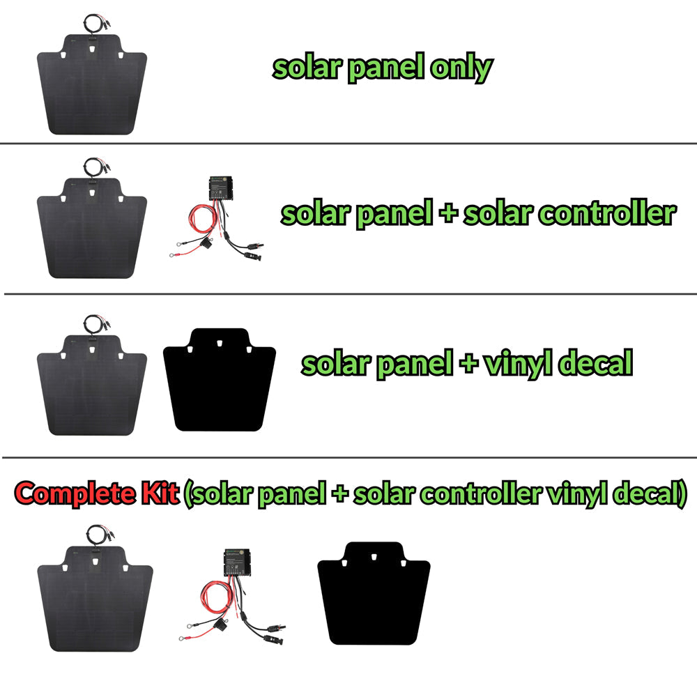 Jeep Wrangler JK Lensun 105W Hood/Bonnet Flexible Solar Panel