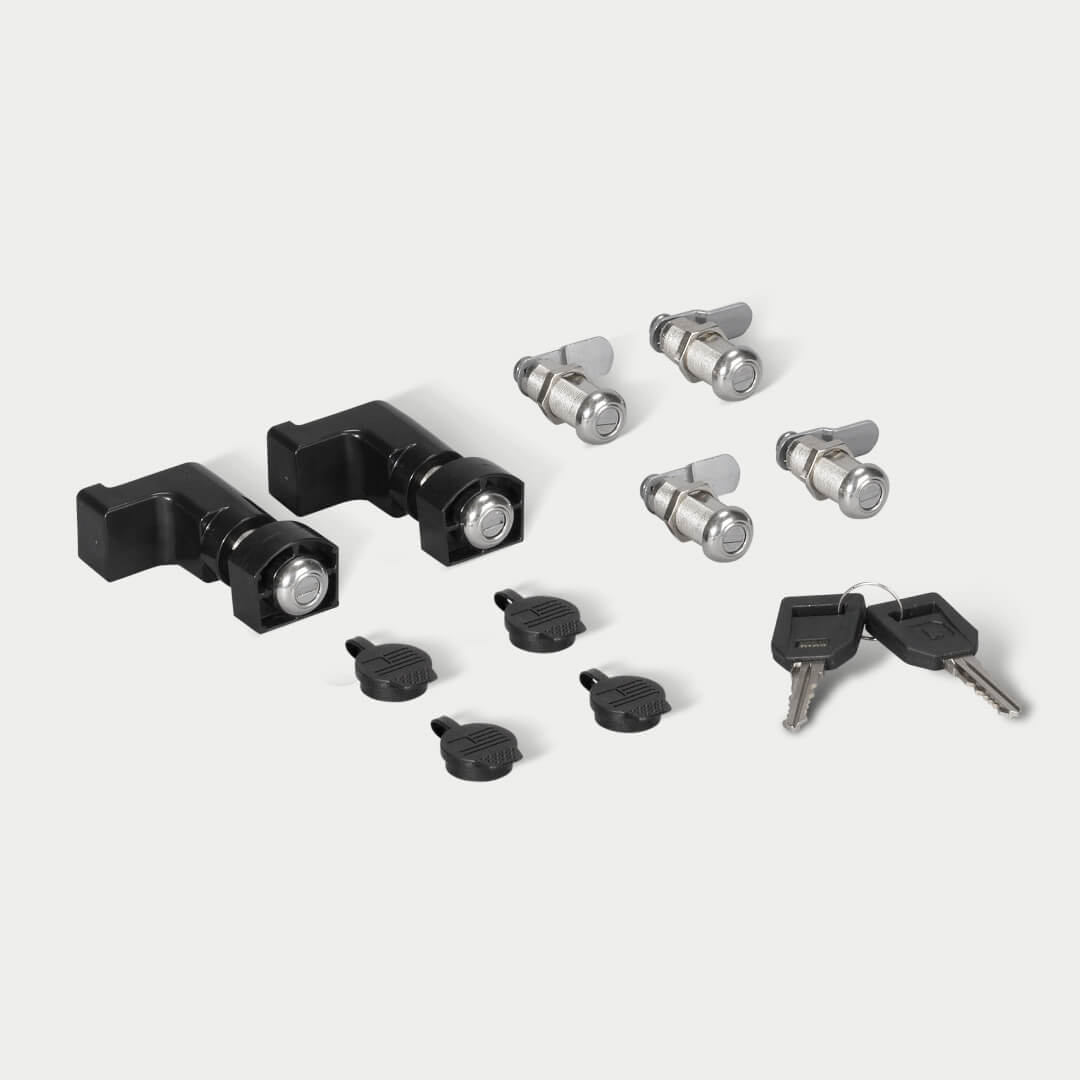[A0066-LOCK] 6 pack of locks on a grey background