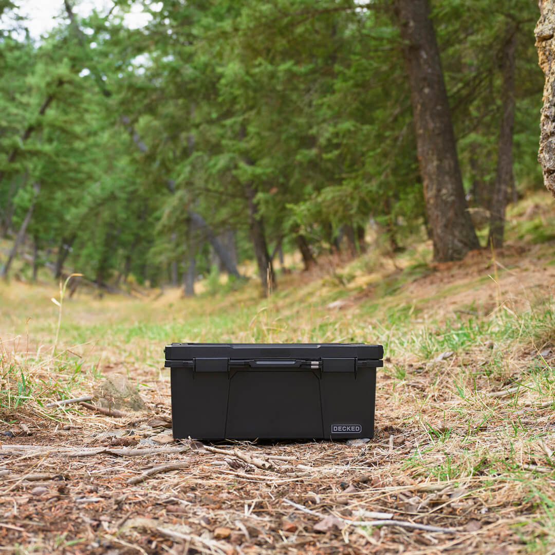 [A0010-SIXR-BLK] Black sixer sitting on the ground outside