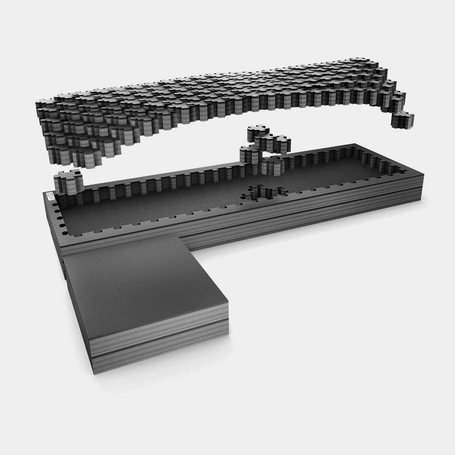 [A0150-PZFM-VXLG] Piecekeeper PuzzleFoam for a full-size, long bed truck.