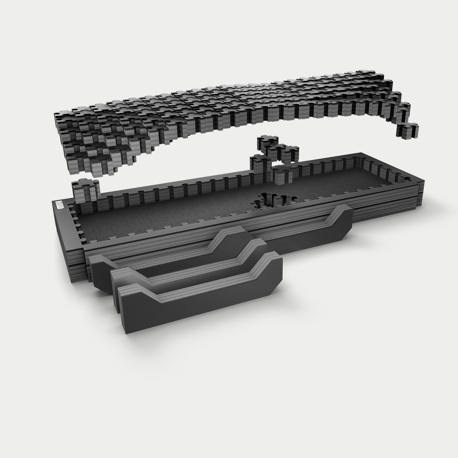 [A0152-PZFM-VYLG] Piecekeeper PuzzleFoam for a midsize, long bed truck.