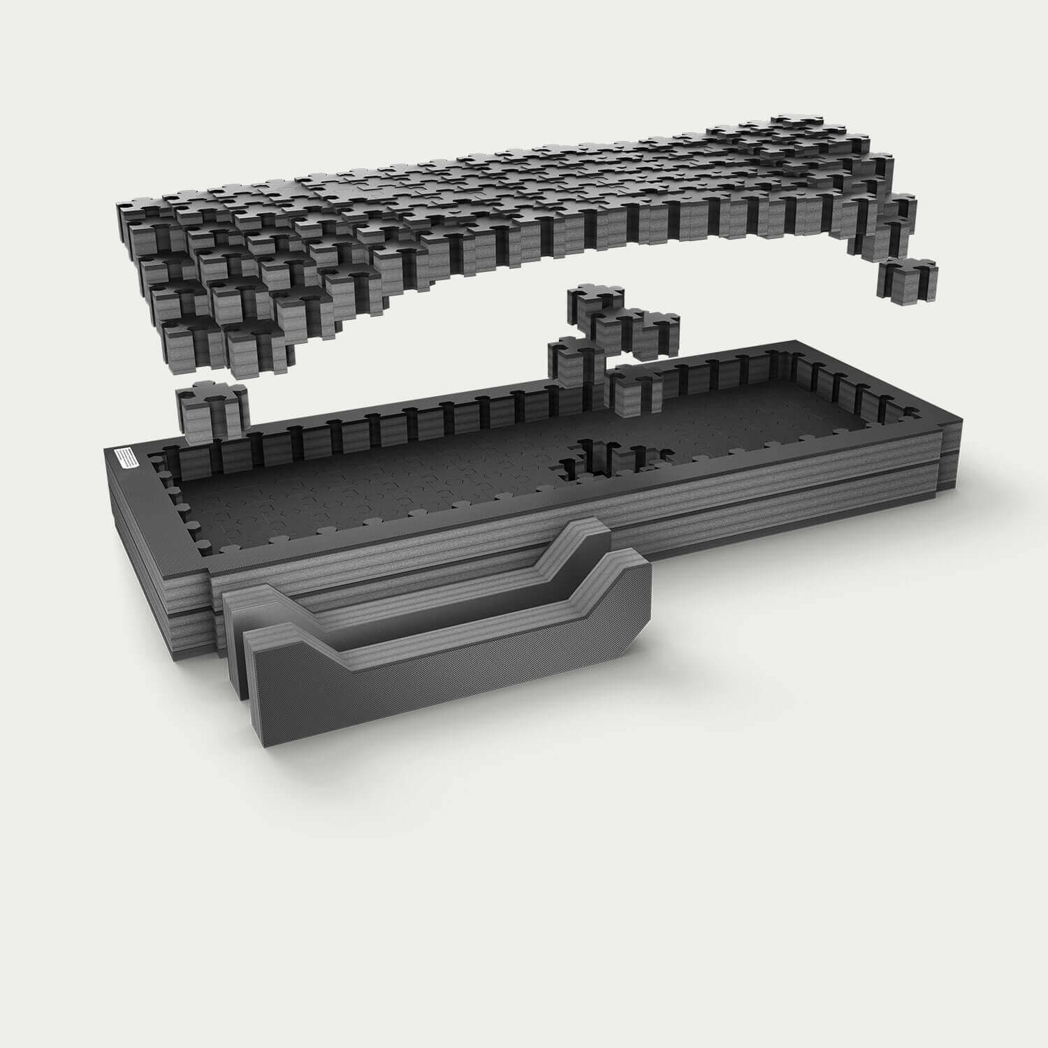 [A0153-PZFM-VYST] Piecekeeper PuzzleFoam for a midsize, short bed truck.