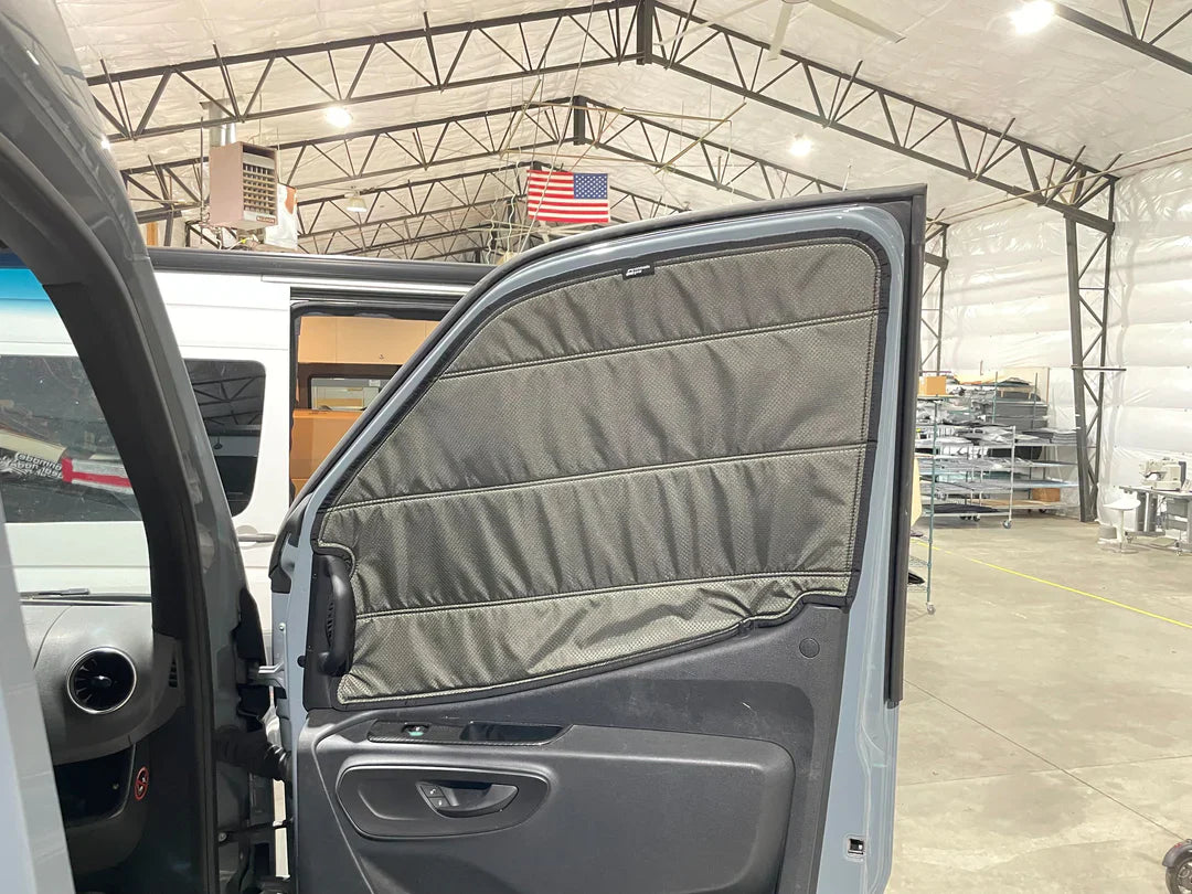 VanMade Gear Sprinter 2019+ Front Door Shades (Set) *MADE TO ORDER*