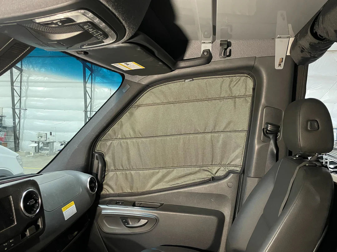 VanMade Gear Sprinter 2019+ Front Door Shades (Set) *MADE TO ORDER*